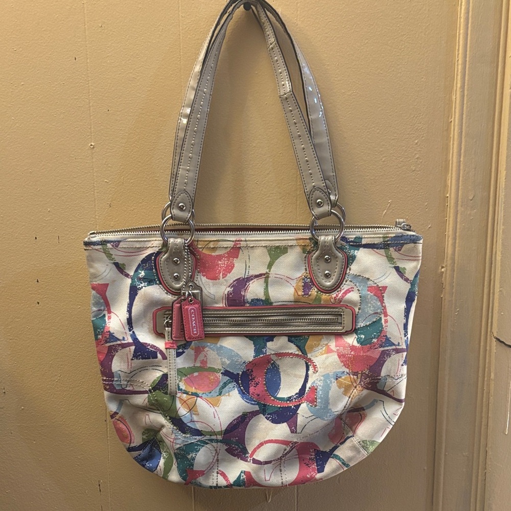 Signature C Colorful Coach Bag